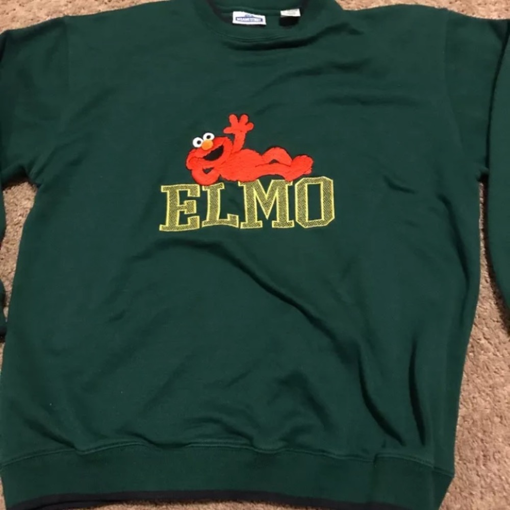 SESAME STREET elmo Hoodie/Sweater Size L/G Men #11